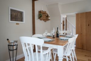 Westgate Lodge Dedham, holiday let cottage Dining room